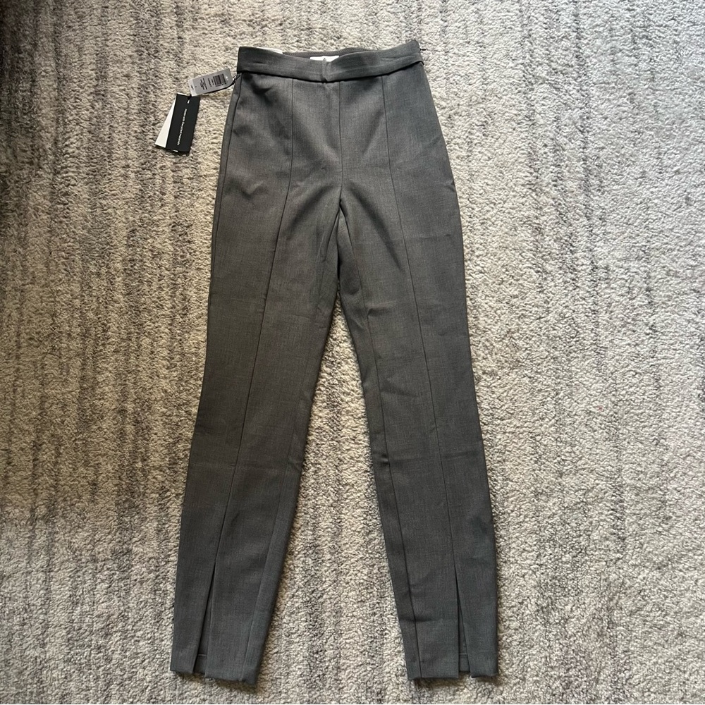 NWT Babaton Cassatt High Slim Heather Ionic Grey Pants Size 2